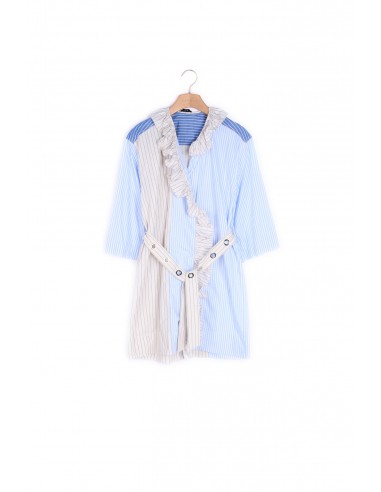 Robe courte en patchwork en stock