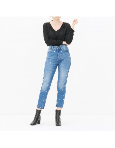 Jeans Data rembourrage situé sous