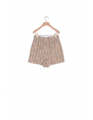 Short en tweed zippé devant ou a consommer sur place